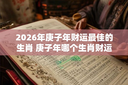 2026年庚子年财运最佳的生肖 庚子年哪个生肖财运最佳 2026年庚子年财运最佳的生肖 庚子年哪个生肖财运最佳