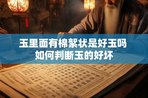 玉里面有棉絮状是好玉吗 如何判断玉的好坏