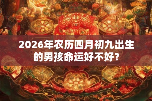 2026年农历四月初九出生的男孩命运好不好？