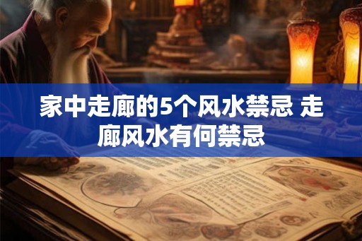 家中走廊的5个风水禁忌 走廊风水有何禁忌