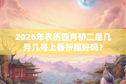 2026年农历四月初二是几月几号上香祈福好吗？