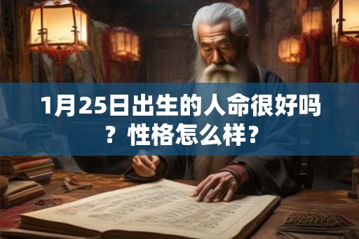 1月25日出生的人命很好吗？性格怎么样？