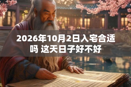 2026年10月2日入宅合适吗 这天日子好不好