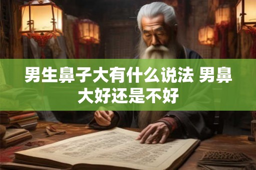 男生鼻子大有什么说法 男鼻大好还是不好