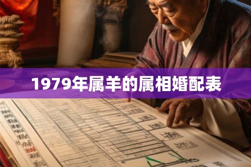1979年属羊的属相婚配表