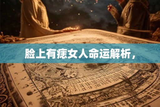 脸上有痣女人命运解析, 脸上有痣女人命运解析,