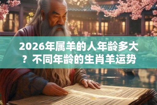 2026年属羊的人年龄多大？不同年龄的生肖羊运势
