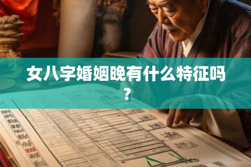 女八字婚姻晚有什么特征吗? 女八字婚姻晚有什么特征吗?