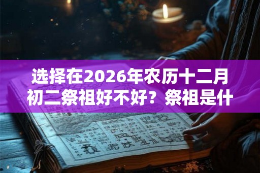 选择在2026年农历十二月初二祭祖好不好？祭祖是什么意思？