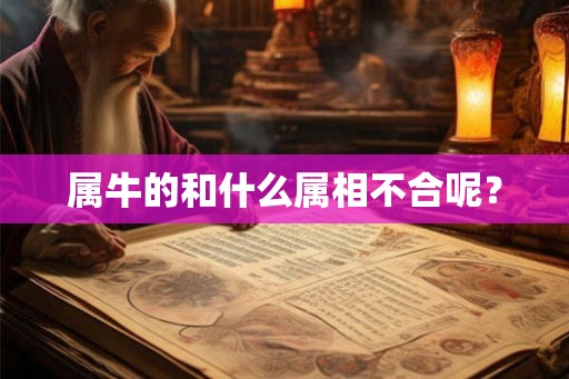 属牛的和什么属相不合呢？
