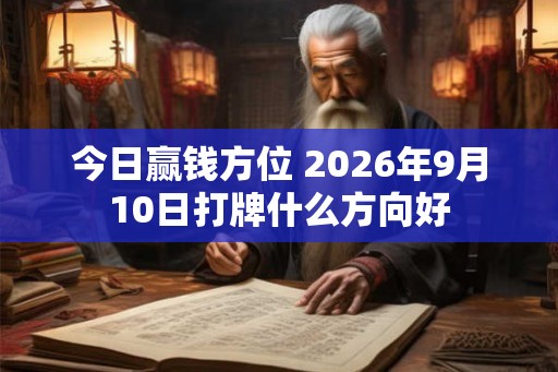 今日赢钱方位 2026年9月10日打牌什么方向好