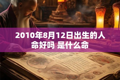 2010年8月12日出生的人命好吗 是什么命