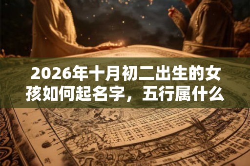 2026年十月初二出生的女孩如何起名字，五行属什么