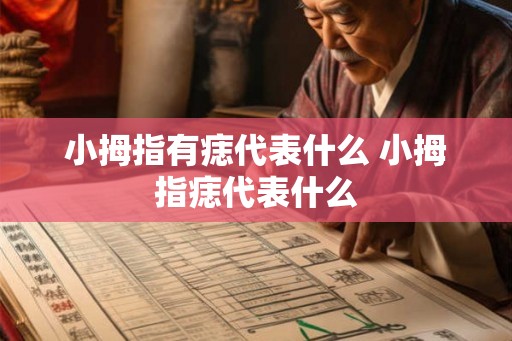 小拇指有痣代表什么 小拇指痣代表什么 小拇指有痣代表什么 小拇指痣代表什么