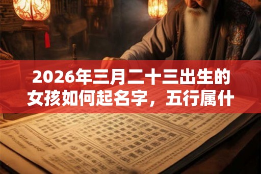 2026年三月二十三出生的女孩如何起名字,五行属什么 2026年三月二十三出生的女孩如何起名字,五行属什么