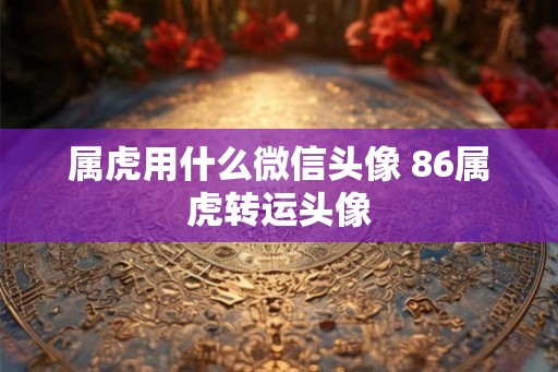 属虎用什么微信头像 86属虎转运头像