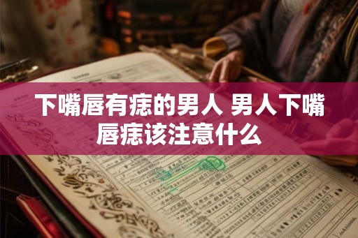 下嘴唇有痣的男人 男人下嘴唇痣该注意什么