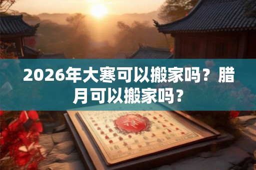 2026年大寒可以搬家吗？腊月可以搬家吗？