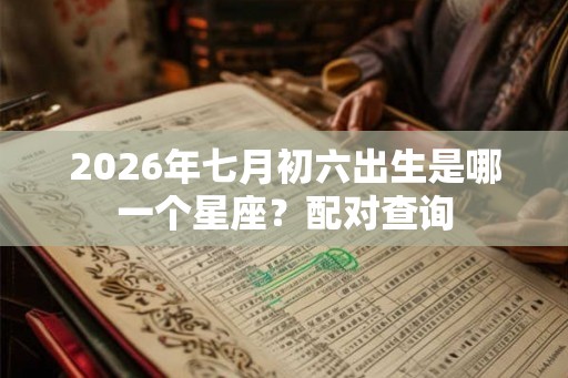 2026年七月初六出生是哪一个星座?配对查询 2026年七月初六出生是哪一个星座?配对查询