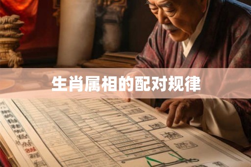生肖属相的配对规律