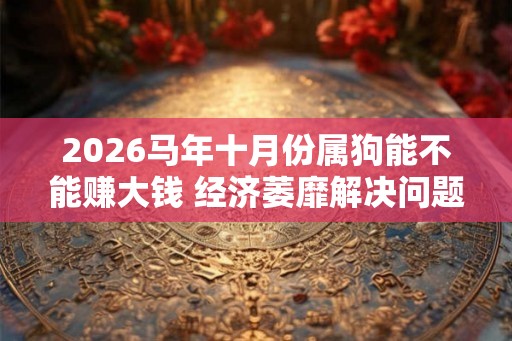 2026马年十月份属狗能不能赚大钱 经济萎靡解决问题