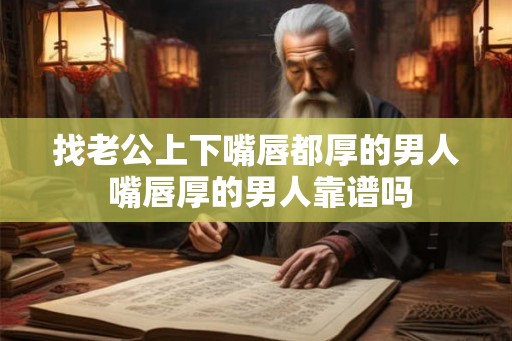 找老公上下嘴唇都厚的男人 嘴唇厚的男人靠谱吗