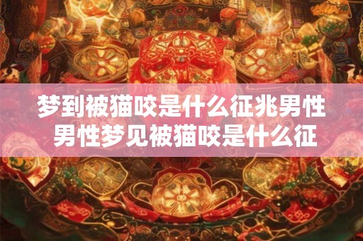 梦到被猫咬是什么征兆男性 男性梦见被猫咬是什么征兆