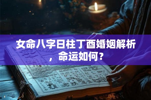 女命八字日柱丁酉婚姻解析，命运如何？