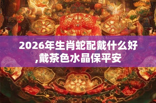 2026年生肖蛇配戴什么好,戴茶色水晶保平安