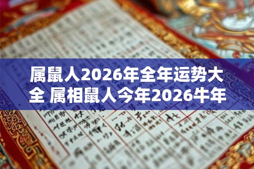 属鼠人2026年全年运势大全 属相鼠人今年2026牛年命运怎么样