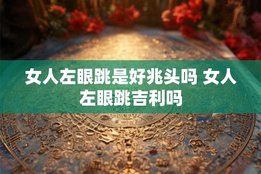 女人左眼跳是好兆头吗 女人左眼跳吉利吗 女人左眼跳是好兆头吗 女人左眼跳吉利吗