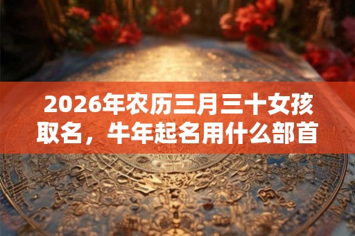 2026年农历三月三十女孩取名,牛年起名用什么部首好? 2026年农历三月三十女孩取名,牛年起名用什么部首好?