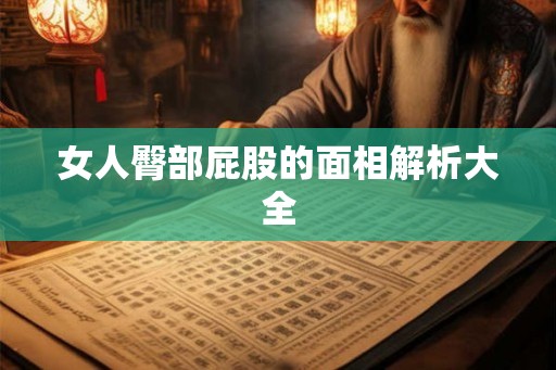 女人臀部屁股的面相解析大全
