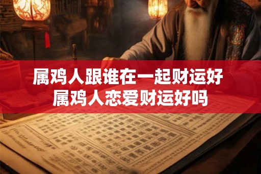 属鸡人跟谁在一起财运好 属鸡人恋爱财运好吗 属鸡人跟谁在一起财运好 属鸡人恋爱财运好吗