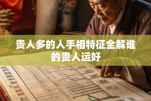 贵人多的人手相特征全解谁的贵人运好