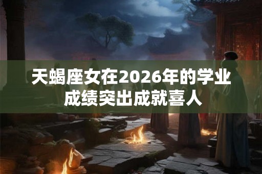 天蝎座女在2026年的学业 成绩突出成就喜人