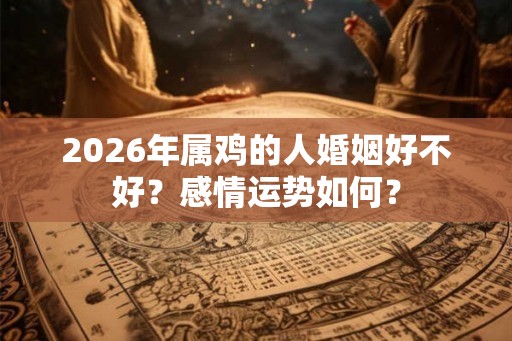 2026年属鸡的人婚姻好不好？感情运势如何？