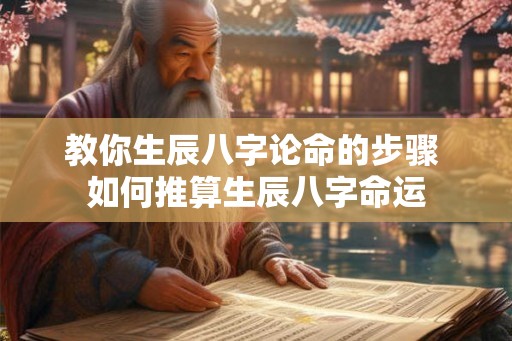 教你生辰八字论命的步骤 如何推算生辰八字命运