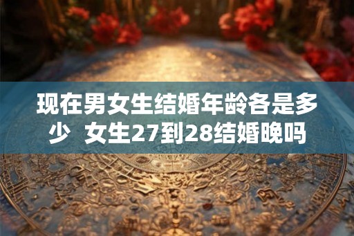 现在男女生结婚年龄各是多少  女生27到28结婚晚吗
