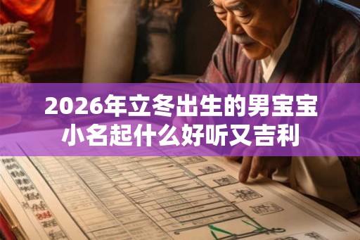 2026年立冬出生的男宝宝小名起什么好听又吉利 2026年立冬出生的男宝宝小名起什么好听又吉利