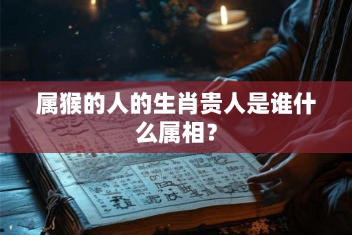 属猴的人的生肖贵人是谁什么属相？