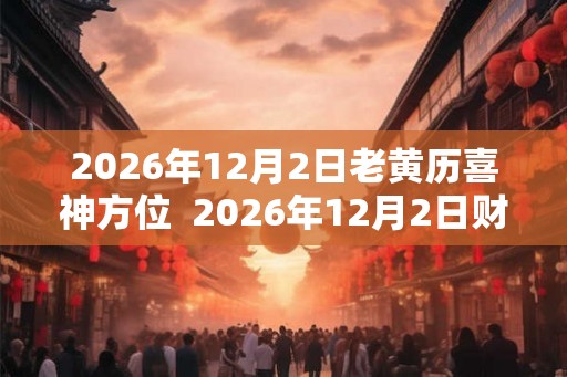 2026年12月2日老黄历喜神方位  2026年12月2日财神方位