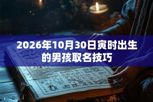 2026年10月30日寅时出生的男孩取名技巧