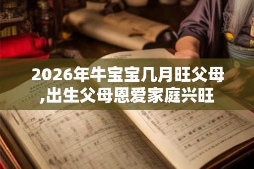 2026年牛宝宝几月旺父母,出生父母恩爱家庭兴旺