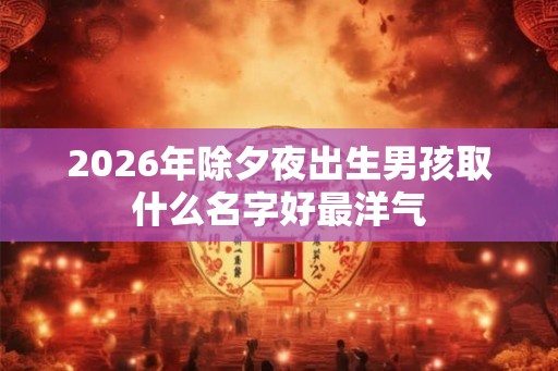 2026年除夕夜出生男孩取什么名字好最洋气