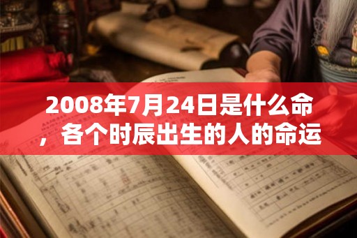2008年7月24日是什么命,各个时辰出生的人的命运 2008年7月24日是什么命,各个时辰出生的人的命运