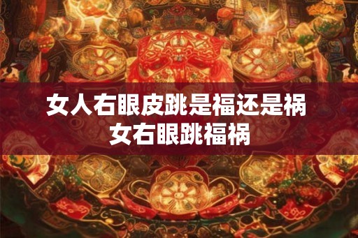 女人右眼皮跳是福还是祸 女右眼跳福祸