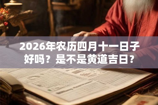 2026年农历四月十一日子好吗？是不是黄道吉日？