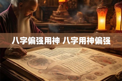 八字偏强用神 八字用神偏强