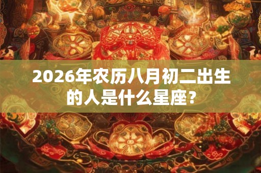 2026年农历八月初二出生的人是什么星座？